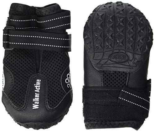 TRIXIE 2 Botas Protectoras Walker Active, Extra, L-XL, Negro, Perro