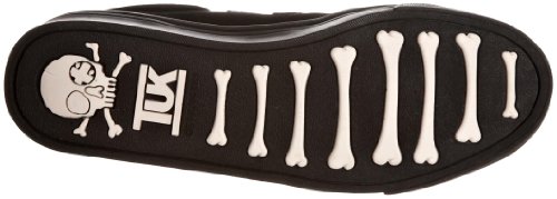 TUK - Zapatillas de deporte de cuero unisex, Negro, 37