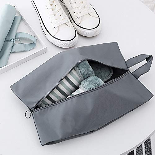 Tyelany Bolsas de Zapatos, 4 Piezas Bolsa Zapatos Viaje, Zapatos Conjuntos de Bolsas, con Cremallera y Asa, para Zapatos de Viaje para Zapatos, Botas, Sandalias o para Guardar Dispositivos (34 x 20cm)