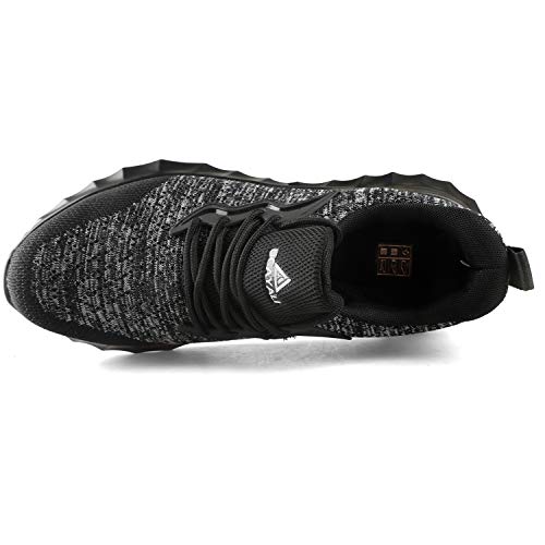 Ucayali Botas de Seguridad Hombre Zapatos de Seguridad con Puntera de Acero Negro 43