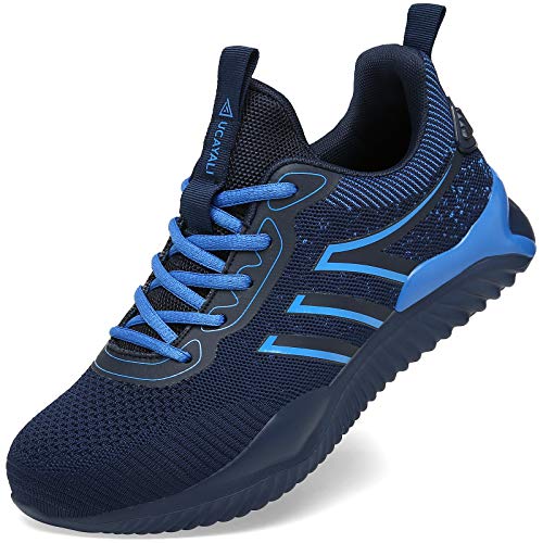UCAYALI Zapatos Seguridad Hombre Calzado de Trabajo Mujer Zapatos de Protección Antideslizante Anti Pinchazo Zapatos de Industria y Construcción Azul Oscuro Gr.41