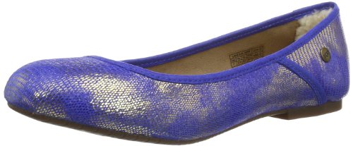 UGG Antora Lizard - Cerrado de Cuero Mujer, Color Azul, Talla 41