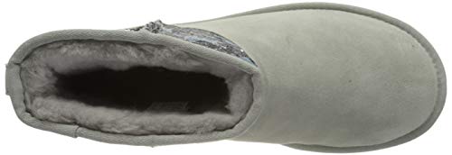 UGG Australia Classic Mini Sequin Stars, Bota Mujer, Grey Violet, 40 EU