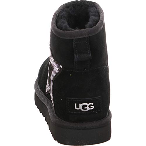 UGG Australia Classic Mini Star, Botas Cortas al Tobillo Mujer, Negro, 41 EU