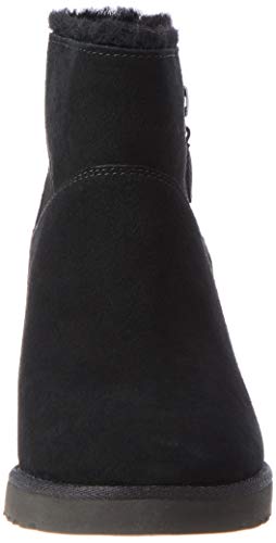UGG Classic Femme Zip Mini, Botas clásicas Mujer, Black, 39 EU