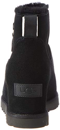 UGG Classic Femme Zip Mini, Botas clásicas Mujer, Black, 39 EU