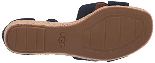 UGG Eugenia, Sandalias con cuña Mujer, Azul Marino (Navy Suede), 38 EU