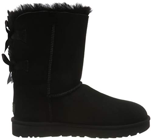 UGG Female Bailey Bow II Classic Boot, Black, 39 EU