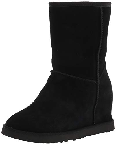 UGG Female Classic Femme Short Classic Boot, Black, 3 (UK),36(EU)