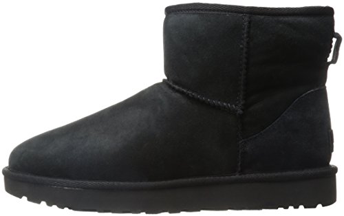 UGG Female Classic Mini II Classic Boot, Black, 6 (UK)
