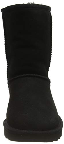 UGG Female Classic Short II Classic Boot, Black, 6 (UK)