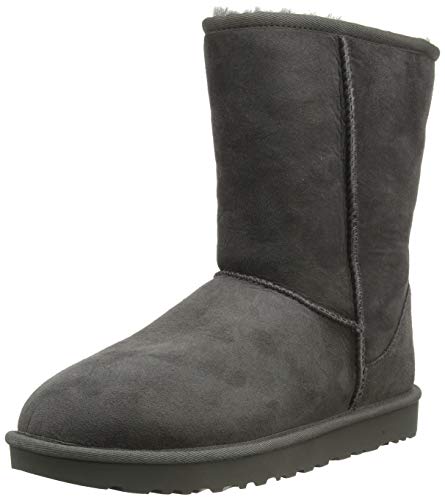 UGG Female Classic Short II Classic Boot, Grey, 8 (UK)