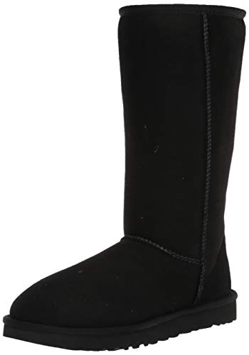 UGG Female Classic Tall II Classic Boot, Black, 6 (UK)