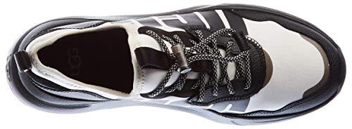 UGG Female LA Daze Shoe, Black / White, 10 (UK)