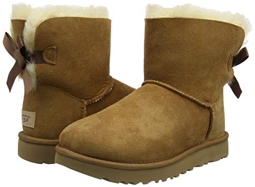 UGG Female Mini Bailey Bow II Classic Boot, Chestnut, 3 (UK)