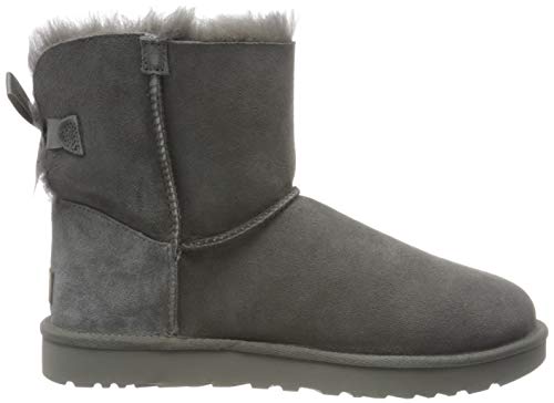 UGG Female Mini Bailey Bow II Classic Boot, Grey, 5 (UK)