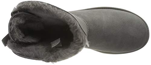 UGG Female Mini Bailey Bow II Classic Boot, Grey, 5 (UK)