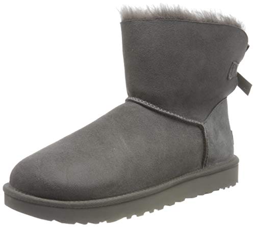 UGG Female Mini Bailey Bow II Classic Boot, Grey, 5 (UK)