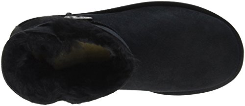 UGG Female Mini Bailey Button II Classic Boot, Black, 4 (UK)