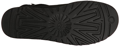UGG Female Mini Bailey Button II Classic Boot, Black, 6 (UK)