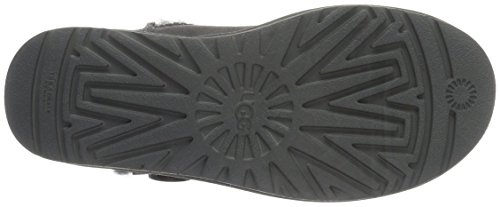 UGG Female Mini Bailey Button II Classic Boot, Grey, 8 (UK)