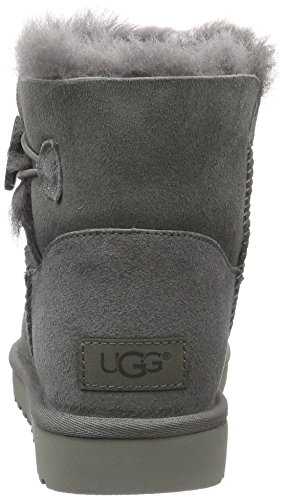 UGG Female Mini Bailey Button II Classic Boot, Grey, 8 (UK)