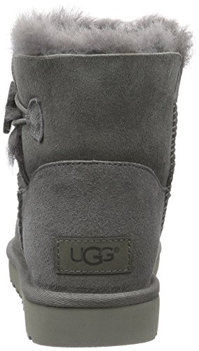 UGG Female Mini Bailey Button II Classic Boot, Grey, 9 (UK)
