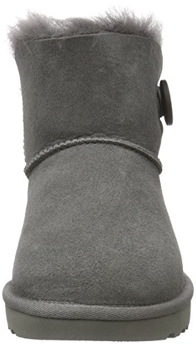 UGG Female Mini Bailey Button II Classic Boot, Grey, 9 (UK)