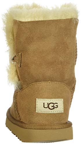 UGG Kid's Female Bailey Button II Classic Boot, Chestnut, 12 (UK)