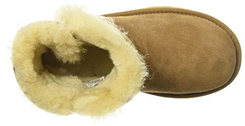 UGG Kid's Female Bailey Button II Classic Boot, Chestnut, 12 (UK)
