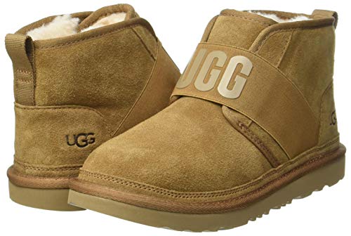 UGG Kid's Male Neumel II Graphic Classic Boot, Chestnut, 2 (UK)
