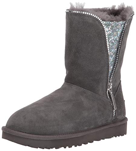 UGG W Classic Zip Boot, Mujer, Gris (Charcoal Chrc), 37 EU