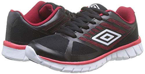 Umbro Lever Jr, Zapatillas de Running Hombre, Negro (Black/White/Red 137), 36 EU