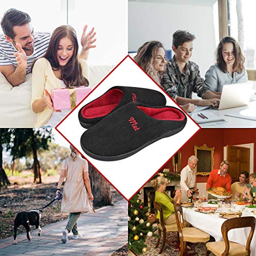 UMIPUBO Zapatillas de casa Mujer Hombre Invierno Calido Zapatillas Cómodas Suave Flat Slipper Pantuflas de casa Zapatos De Piso Ultraligero cómodo y Antideslizante Zapatilla de Estar por casa