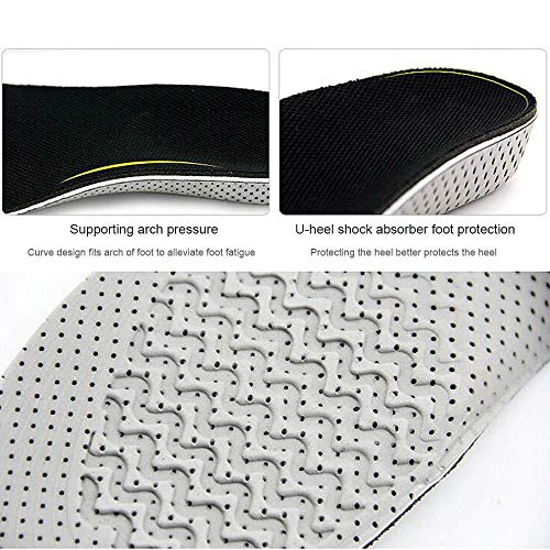 Umiwe Plantillas Elevadoras Alzas, Plantillas Invisibles Con Alzas De Dos Capas, Para Hombre Y Mujer, Plantillas De Aumento De Altura, Amortiguador De Choque EláStico, Unisexo (3 cm / 1.2 pulgadas)