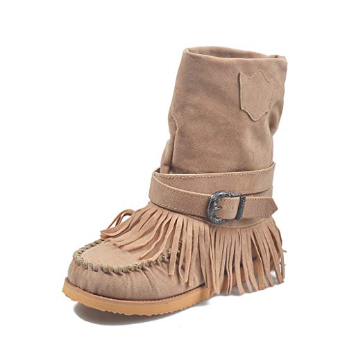 UMore Botas Altas Mujer Antideslizante Baratas Casual Primavera Otoño Invierno Rebajas Goticas Botas de Nieve Mujer Invierno Botines Calientes Trekking Aire Libre Muje Zapatos