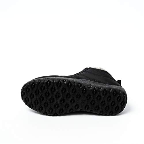 UMore Botas de Mujer 2020 Otoño Invierno Goma Encaje Forro de Piel Punta Redonda Botas de Nieve Zapatos de Trabajo Formal Calzado Antideslizante Ligero Botines Que Caminan