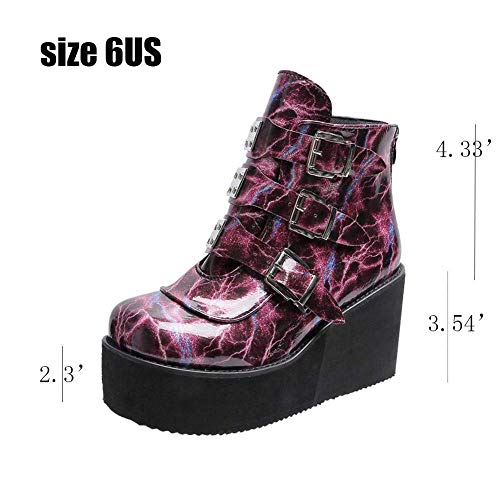 UMore Botines Chelsea para Mujer Botas Cortas al Tobillo Mujer Botas para Mujer, Botas Altas con Plataforma Motocicleta Botas para Mujer