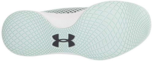 Under Armour Charged Breathe SMRZD, Zapatillas para Correr Mujer, Sea Glass Azul Halo Gray Halo Gris 401, 36 EU