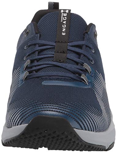 Under Armour Charged Engage, Zapatillas Hombre, Academy Acero Metálico Plata 401, 47 EU
