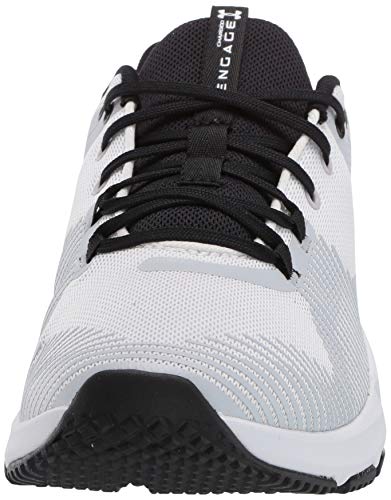 Under Armour Charged Engage, Zapatillas Hombre, Blanco (White/Halo Gray/Black 100), 40 EU