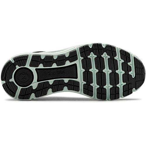 Under Armour Charged Intake 4, Zapatillas para Correr de Carretera Mujer, Cristal de mar Blanco Negro 004, 36.5 EU