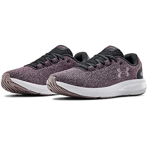 Under Armour Charged Pursuit 2 Twist, Zapatillas De Running Mujer, Blackout Purple/Halo Gris/Slate Purple (500), 38 EU