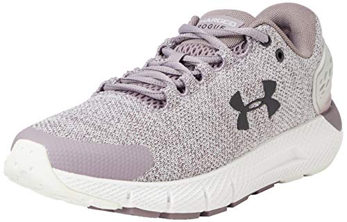 Under Armour Charged Rogue 2 Twist, Zapatillas para Correr Mujer, Pizarra Púrpura Blanco Blackout Púrpura 500, 40.5 EU