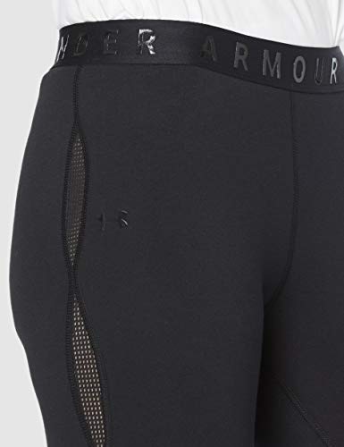 Under Armour Favorite Mesh Crop Capri, Mujer, Negro (Black 001), M