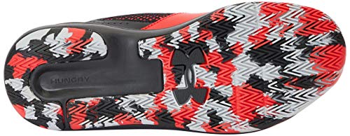 Under Armour Grade School Lockdown 5, Zapatillas de Baloncesto Unisex Adulto, Versa Rojo Negro Blanco 601, 38 EU