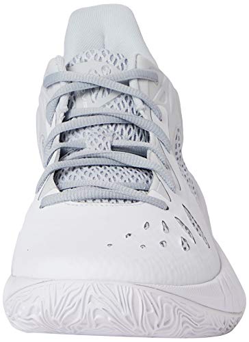 Under Armour HOVR Havoc 3, Zapatillas de Baloncesto, Blanco Halo Gris Metálico Plata 102, 35 1/3 EU