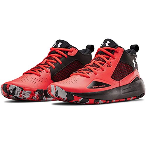 Under Armour Lockdown 5, Zapatillas de Baloncesto Unisex Adulto, Versa Rojo Negro Blanco 601, 41 EU