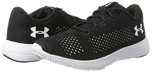 Under Armour Rapid, Zapatillas de Running Mujer, Negro (Black/White/White 001), 36.5 EU