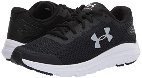 Under Armour Surge 2, Zapatillas para Correr de Carretera Mujer, Black/White/Mod Gray (001), 20.5 EU